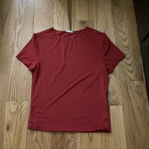 Cotton on red short sleeve top